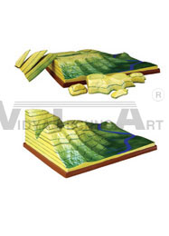   M13342:The model of contour line(module)